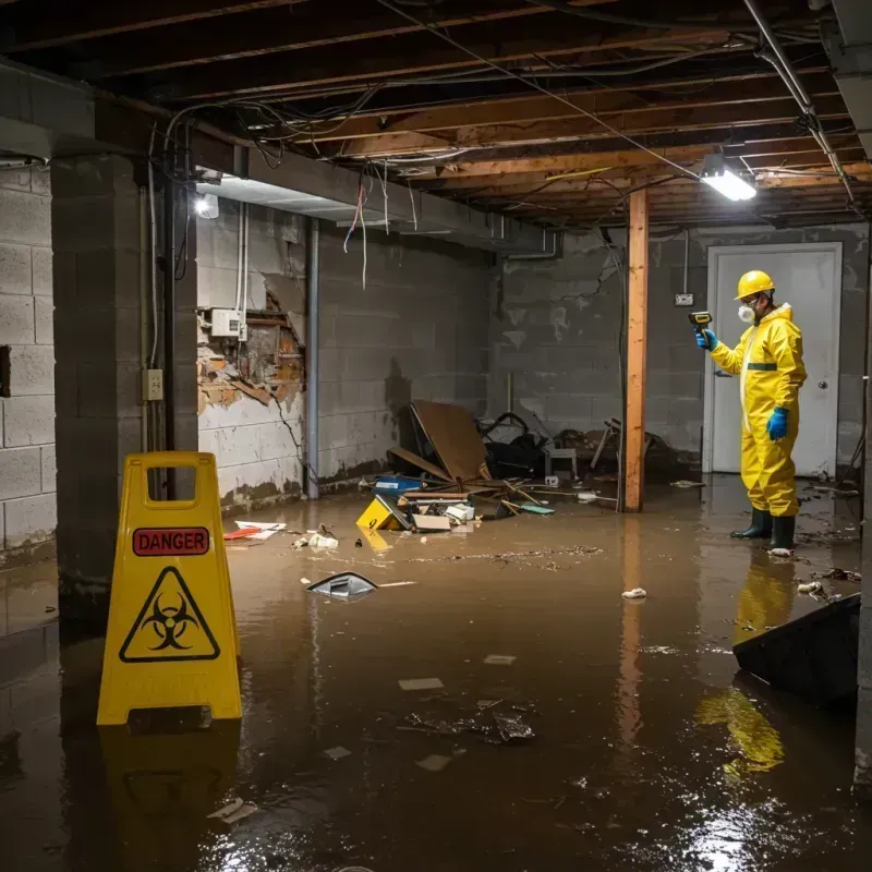 Flooded Basement Electrical Hazard in Port Barre, LA Property